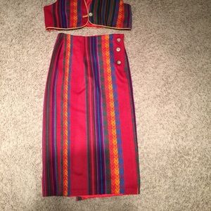 Best & skirt Peruvian Designed
